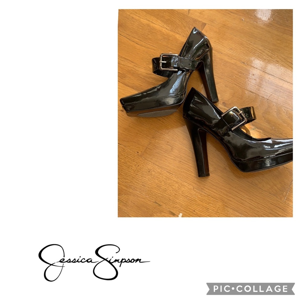 Jessica Simpson Black Patent  leather heels 👠